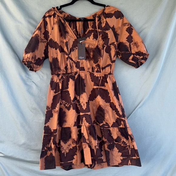 NWT Rails Amabella Dress Tigers Eye Sz SMALL New Brown Tan Summer Beach Vacation - Picture 2 of 9